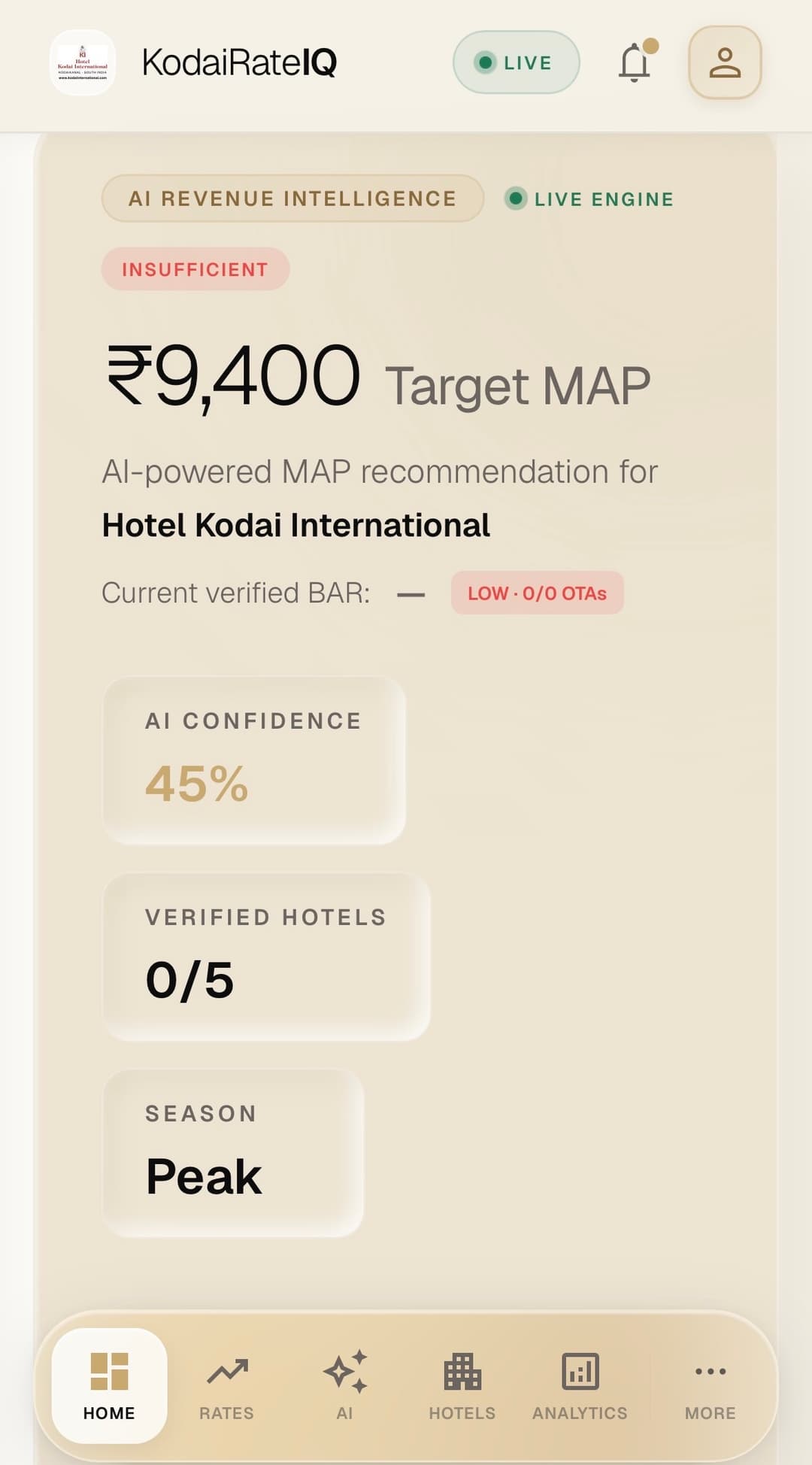 KodaiRateIQ design